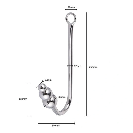 Anal Hooks Beaded 5334 Cuffs Anal Elegant Hook with Collar and 0306